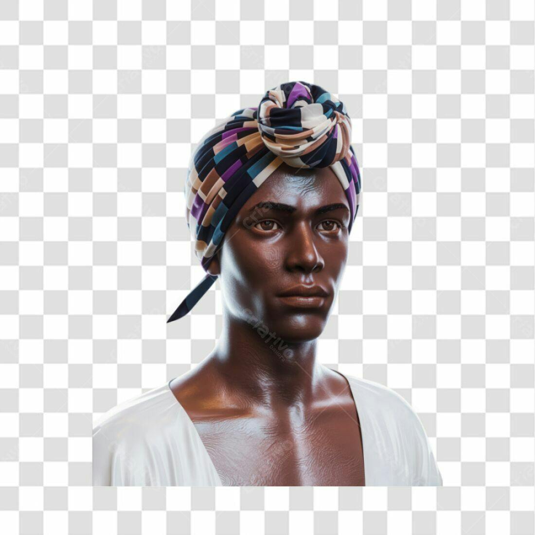 Icone homem turbante PNG com fundo transparente