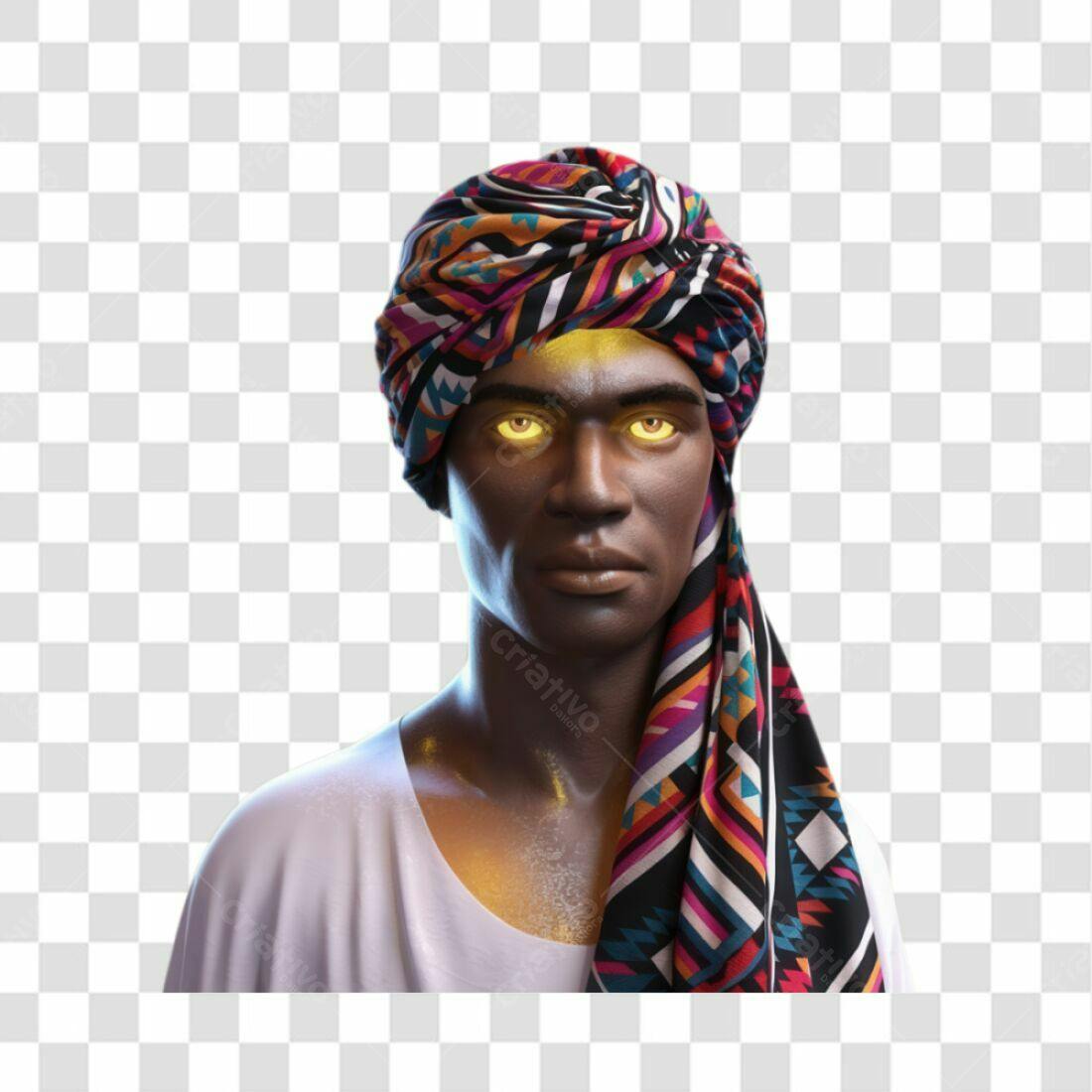 Icone homem turbante PNG com fundo transparente