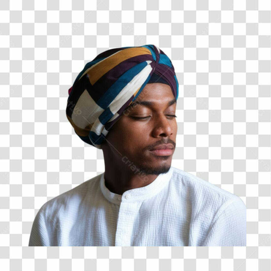 Imagem PNG com fundo transparente Homem turbante