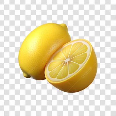 Limão Siciliano Elemento 3D Para Composição Png