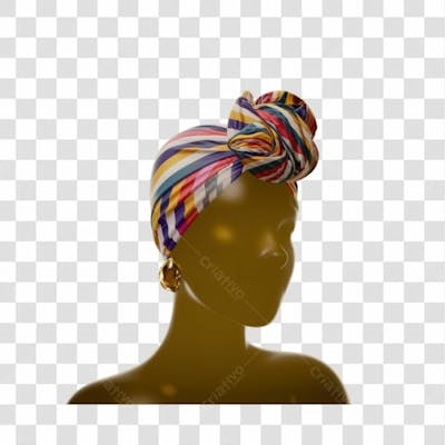 Mulher Negra Afro Elemento Psd Png