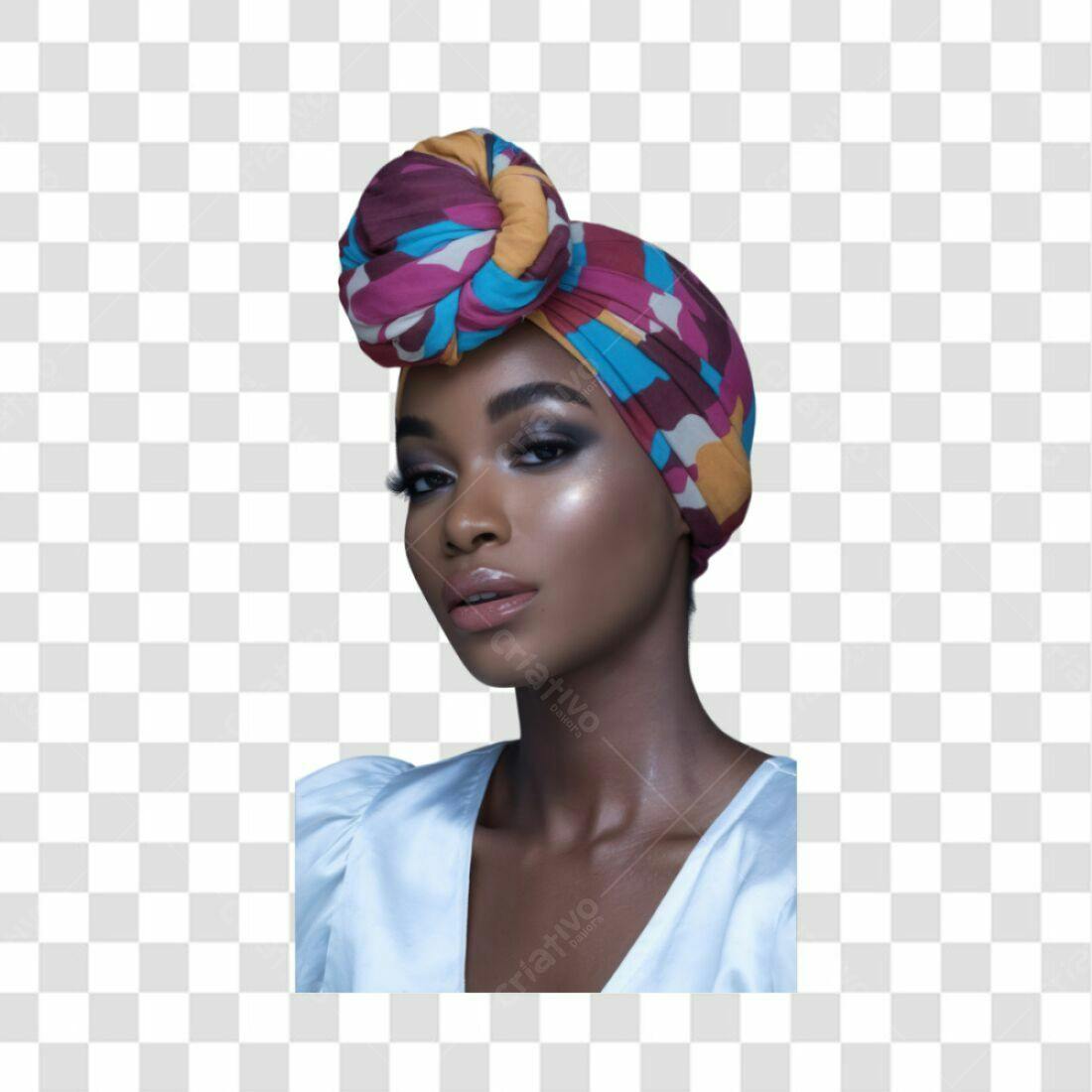 Icone Moda Africana PNG com fundo transparente