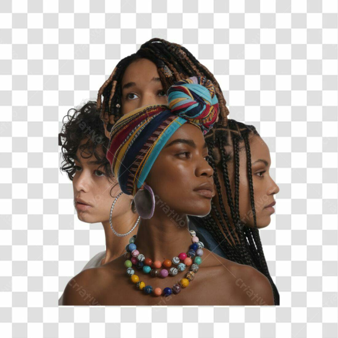 Icone Mulheres Diversas PNG com fundo transparente