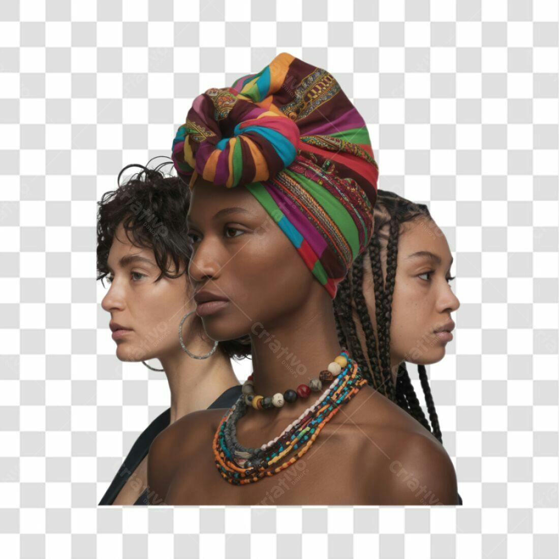 Imagem PNG Mulheres Diversas com Fundo Transparente