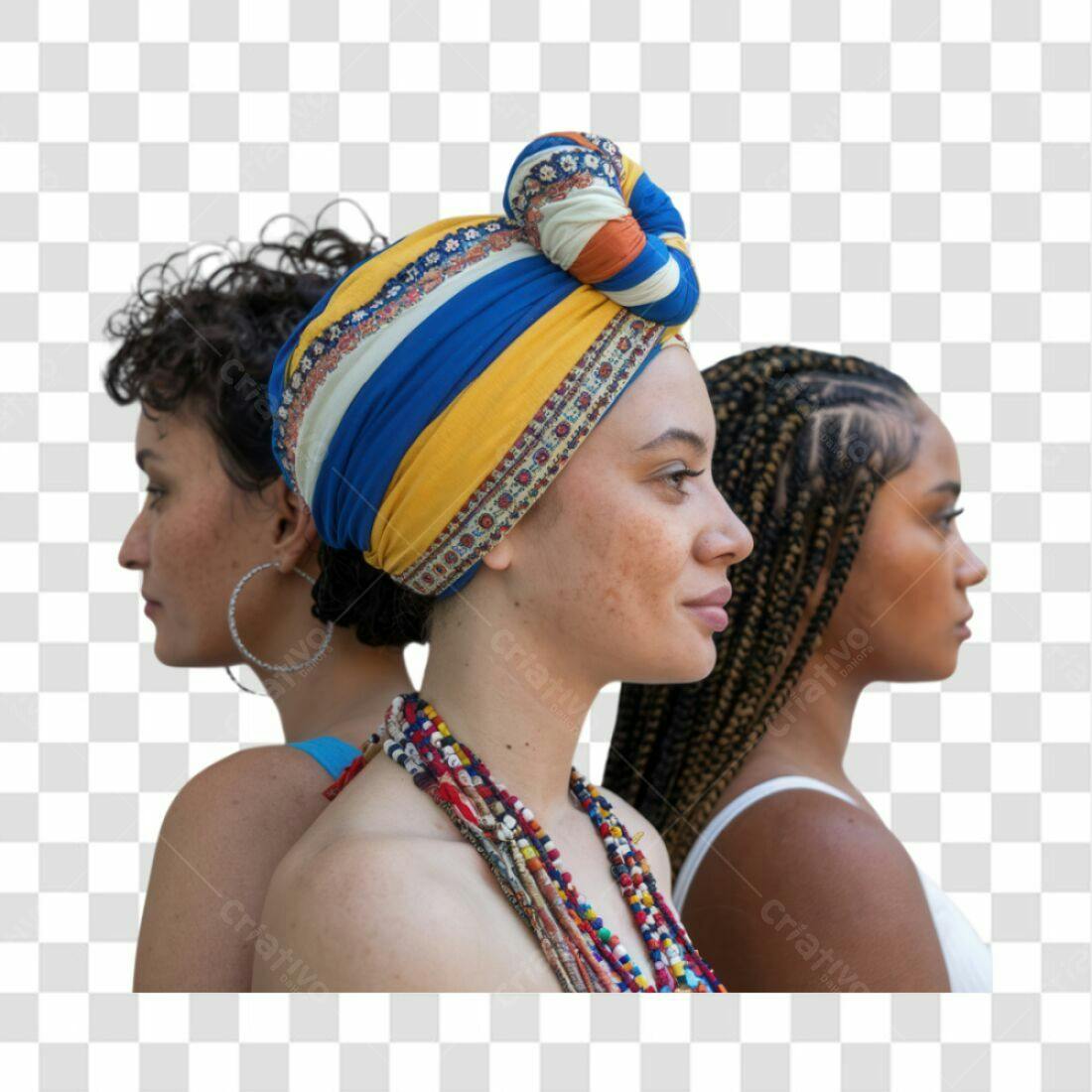Imagem PNG Mulheres Diversas com Fundo Transparente
