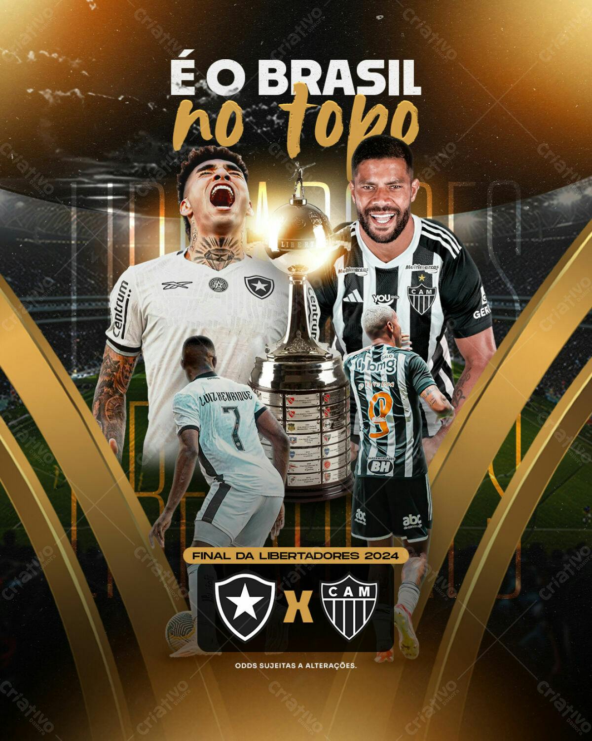 Flyer Final Libertadores 2024 PSD Editável