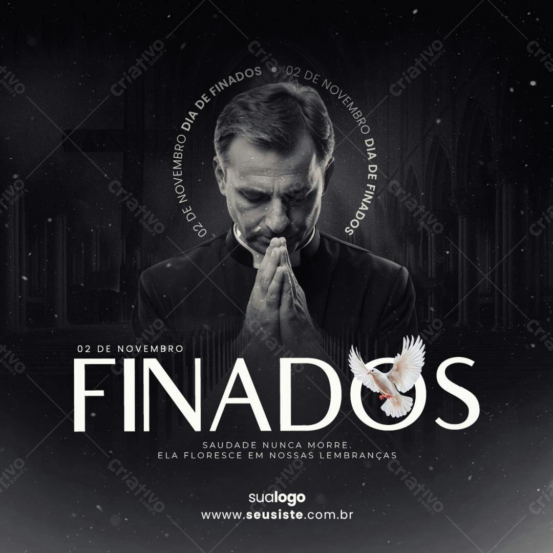 Flyer Dia de Finados PSD Editável
