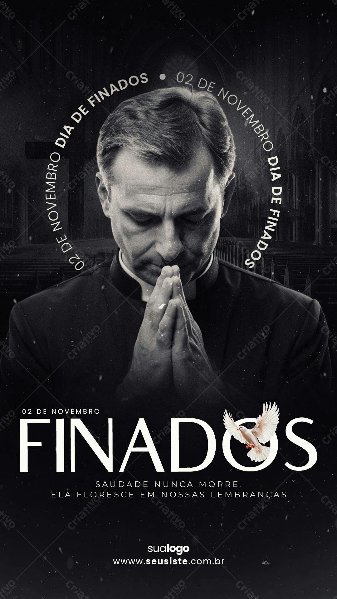 Flyer Dia de Finados PSD Editável