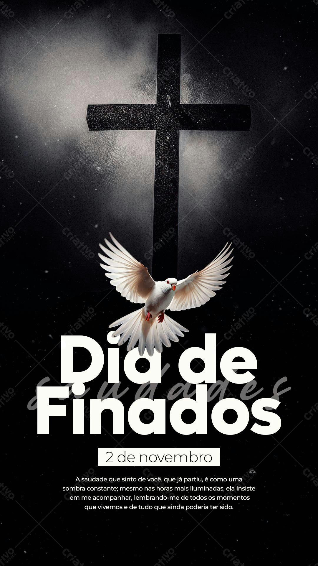 Flyer Dia de Finados PSD Editável