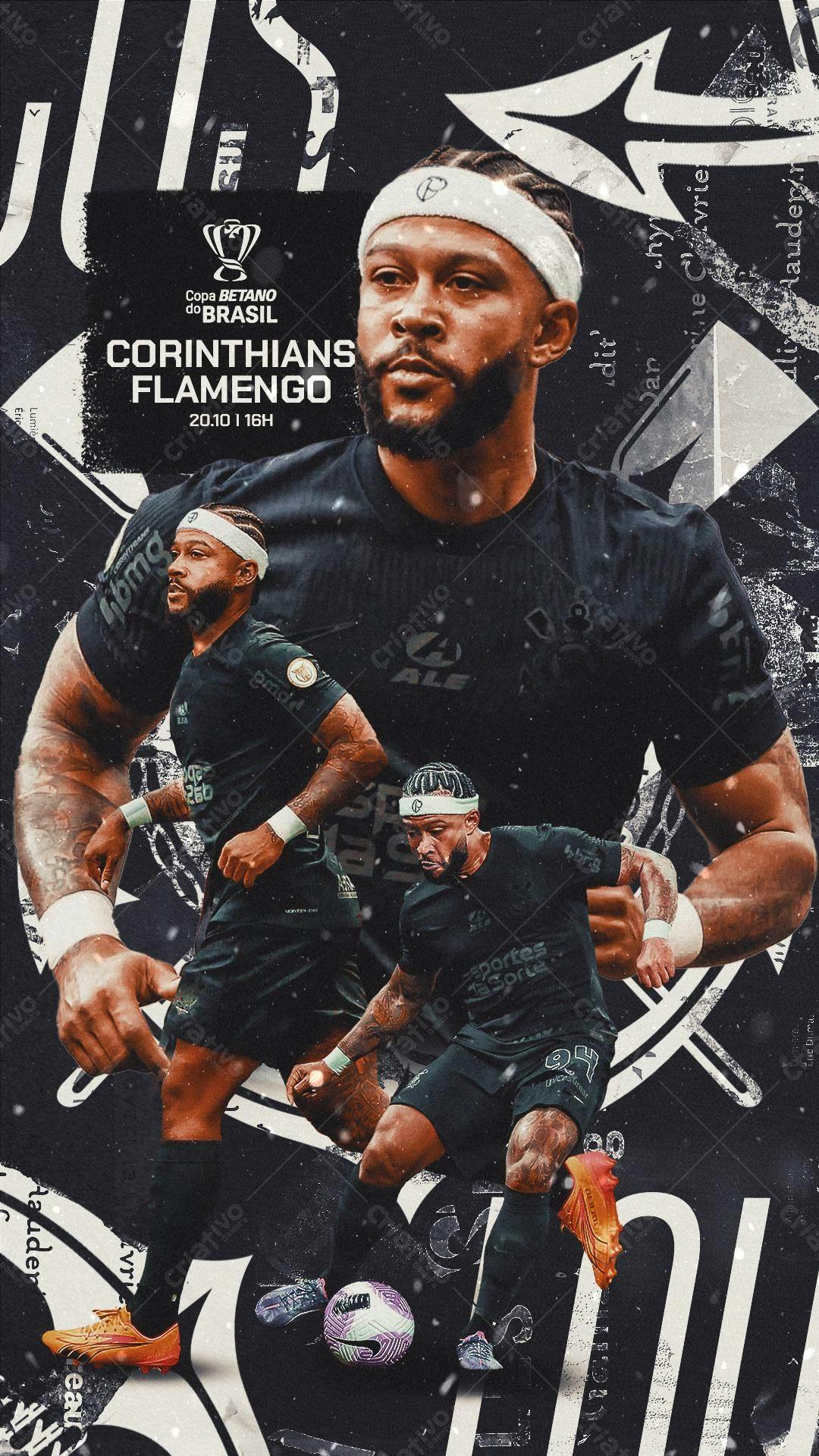 Poster Corinthians x Flamengo PSD Editável