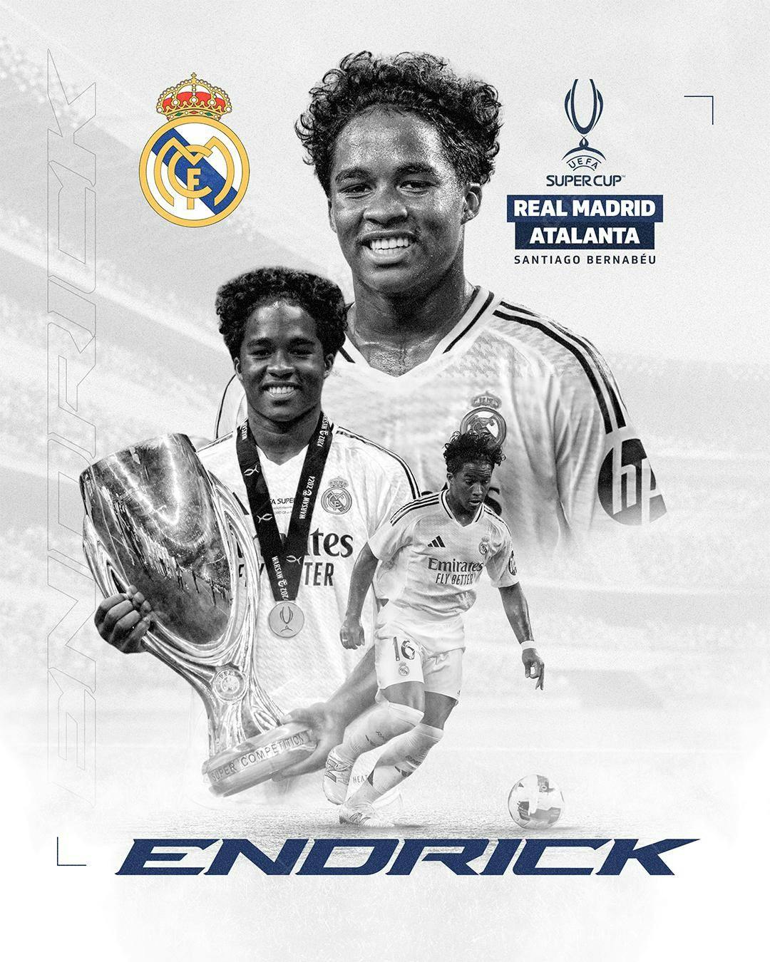 Poster Endrick Real Madrid PSD Editável
