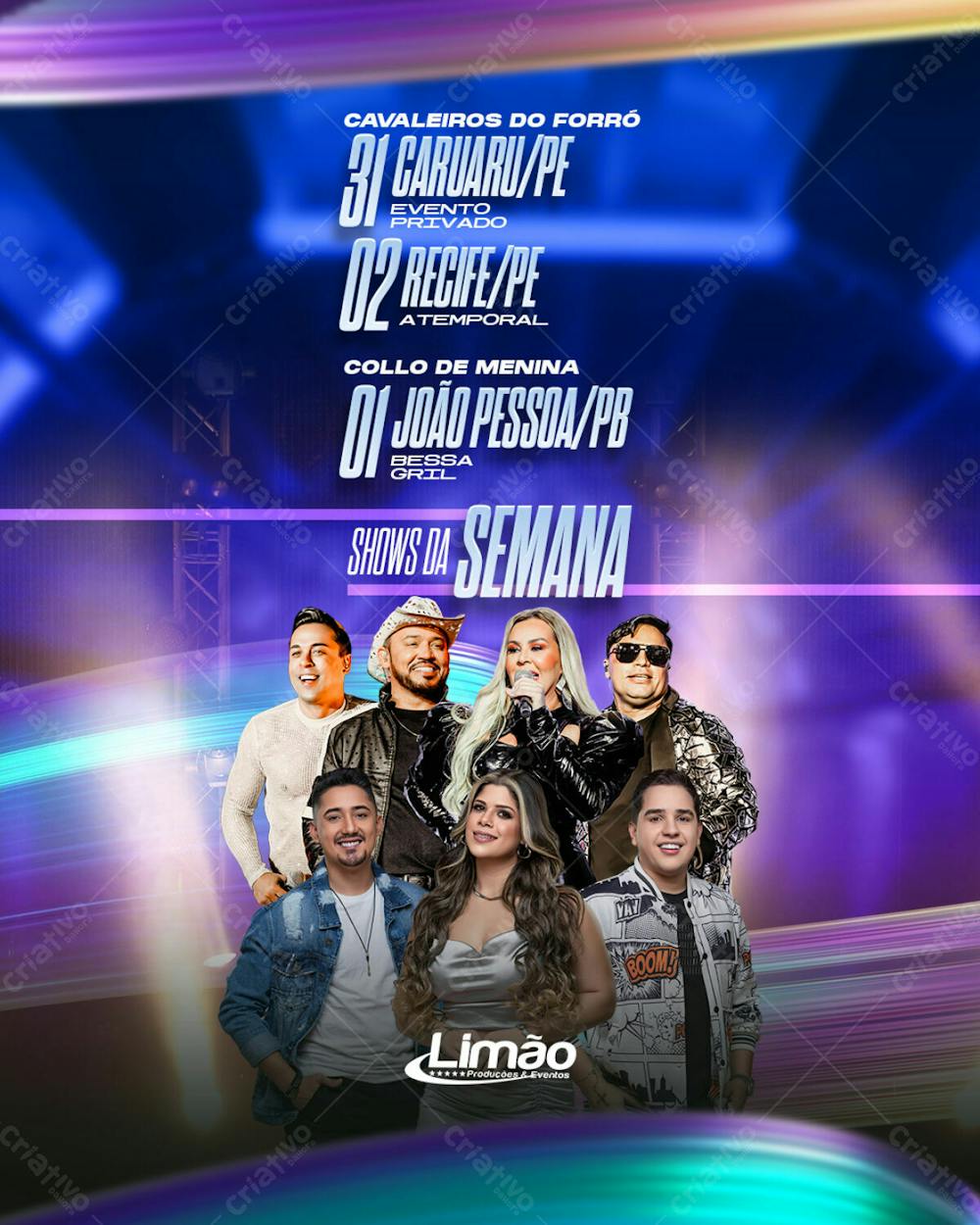 Shows da Semana Novembro - Artistas