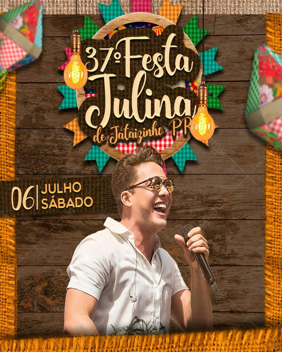 Flyer Festa Julina PSD Editável