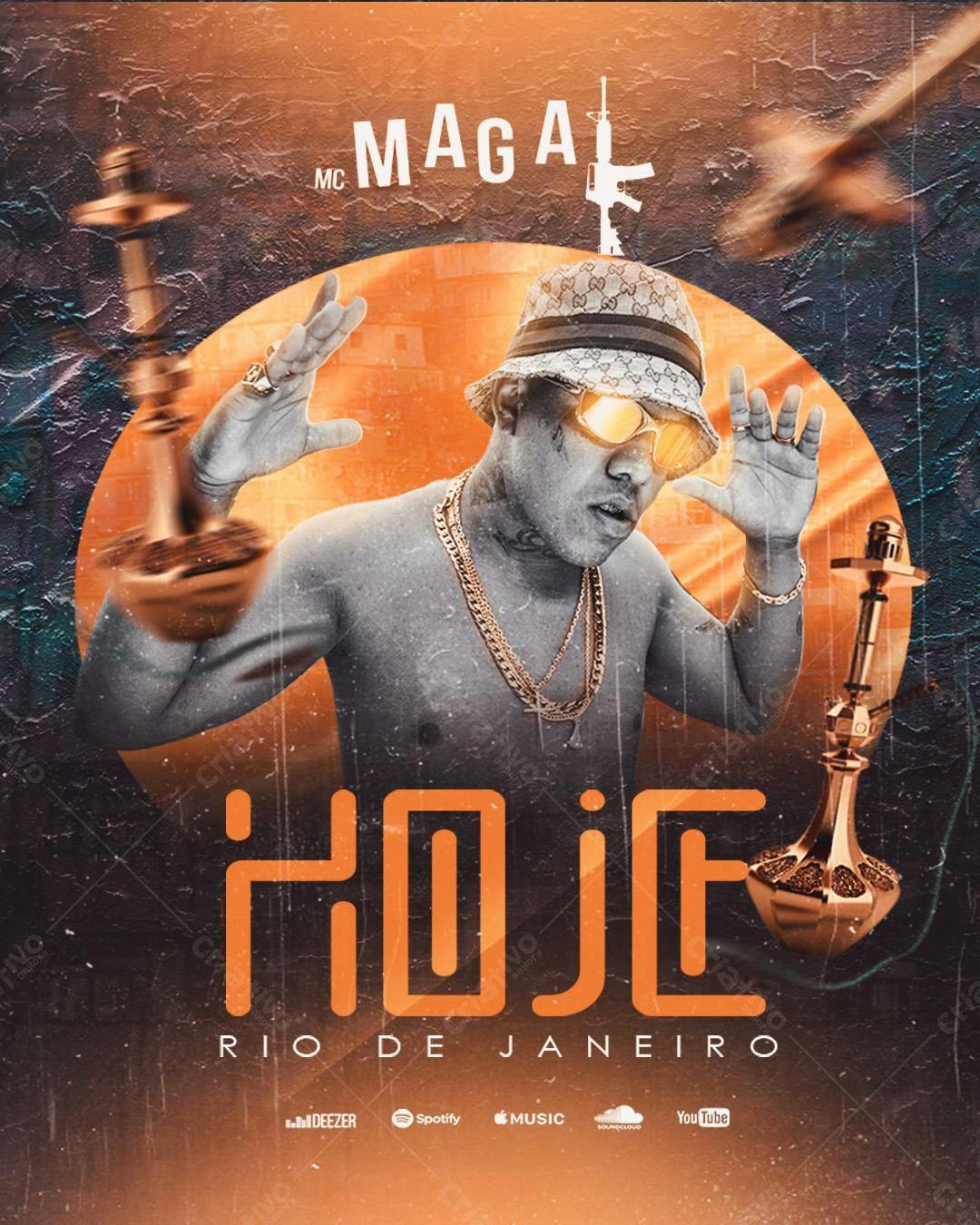 Flyer Show MC Magal PSD Editável