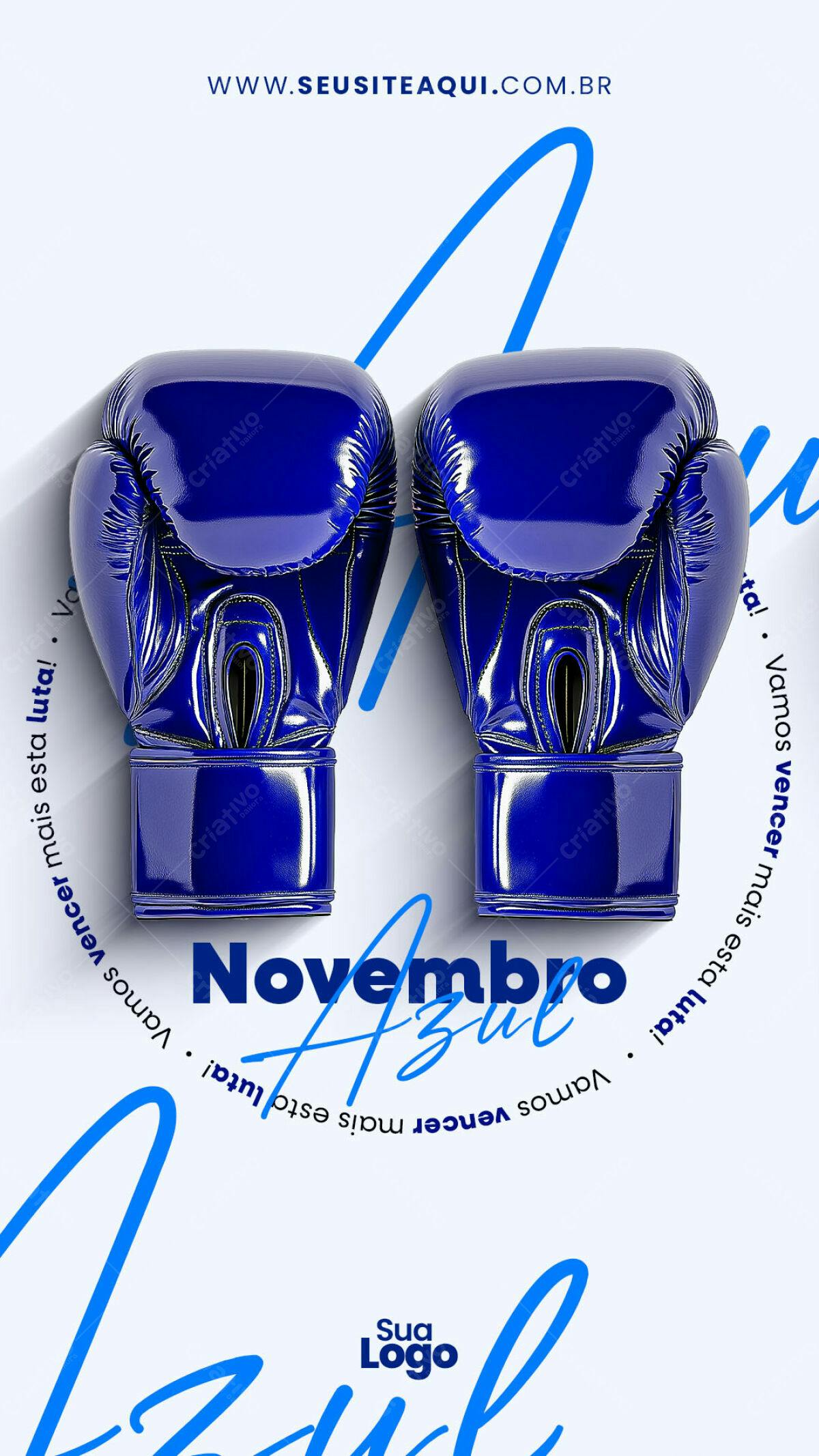 Flyer Novembro Azul PSD Editável