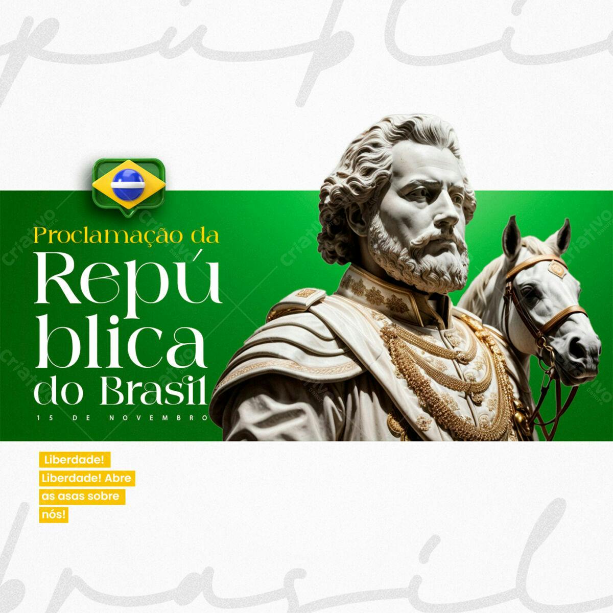 Banner Proclamação da República PSD Editável