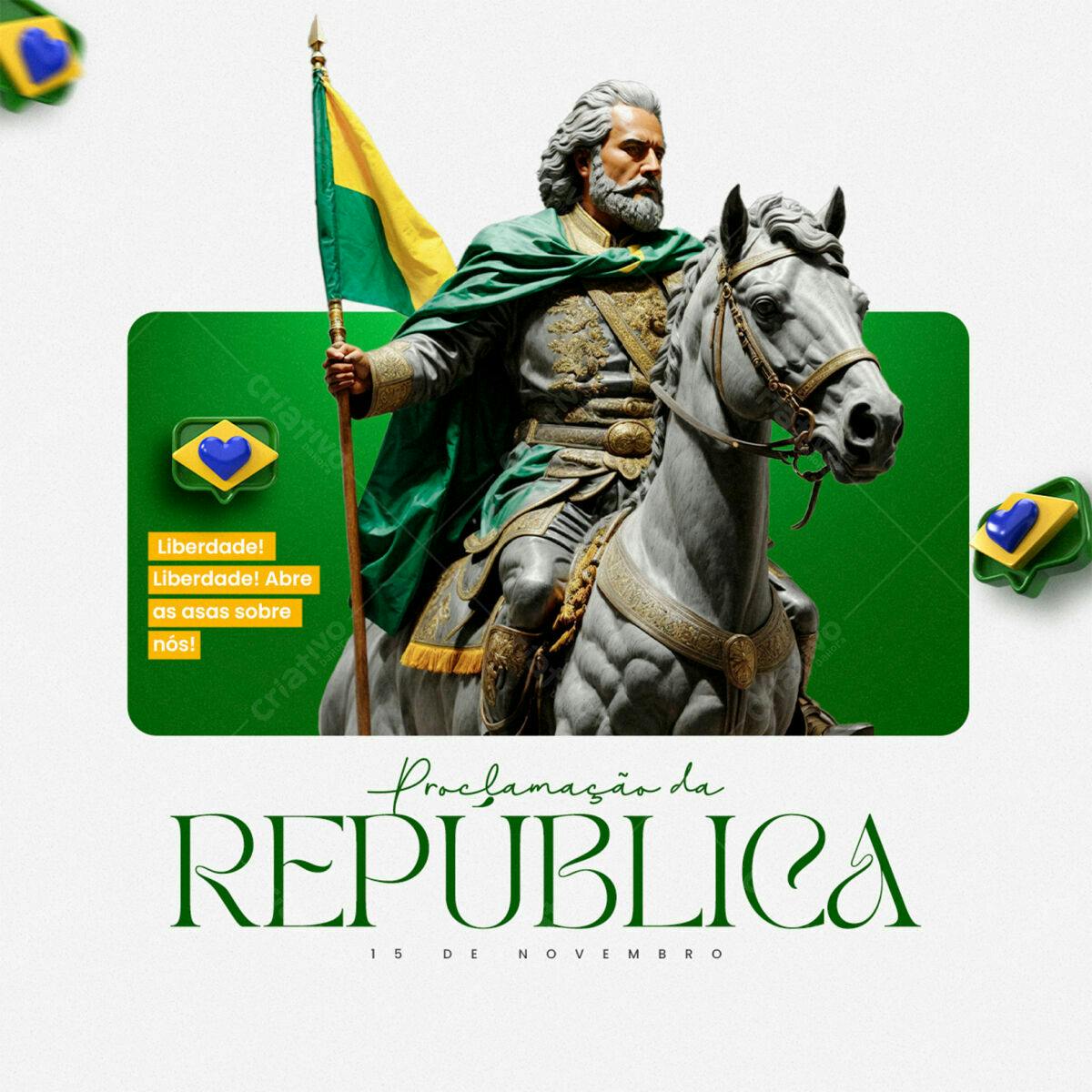 Post para Proclamação da República PSD Editável