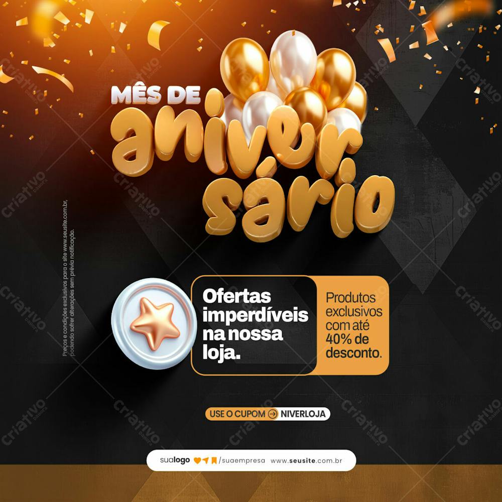 Pack Mês De Aniversário Ofertas Imperdíveis