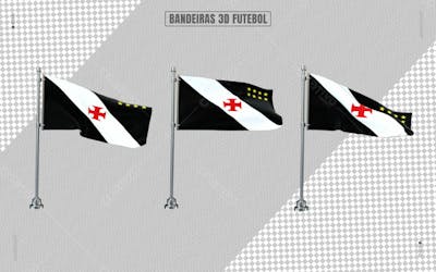 Bandeira Futebol Vasco 3D
