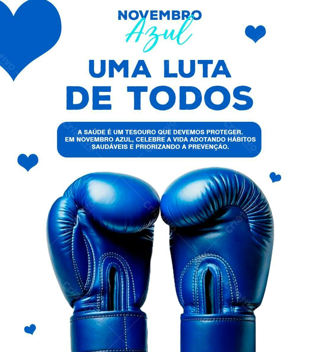 Flyer Novembro Azul PSD Editável