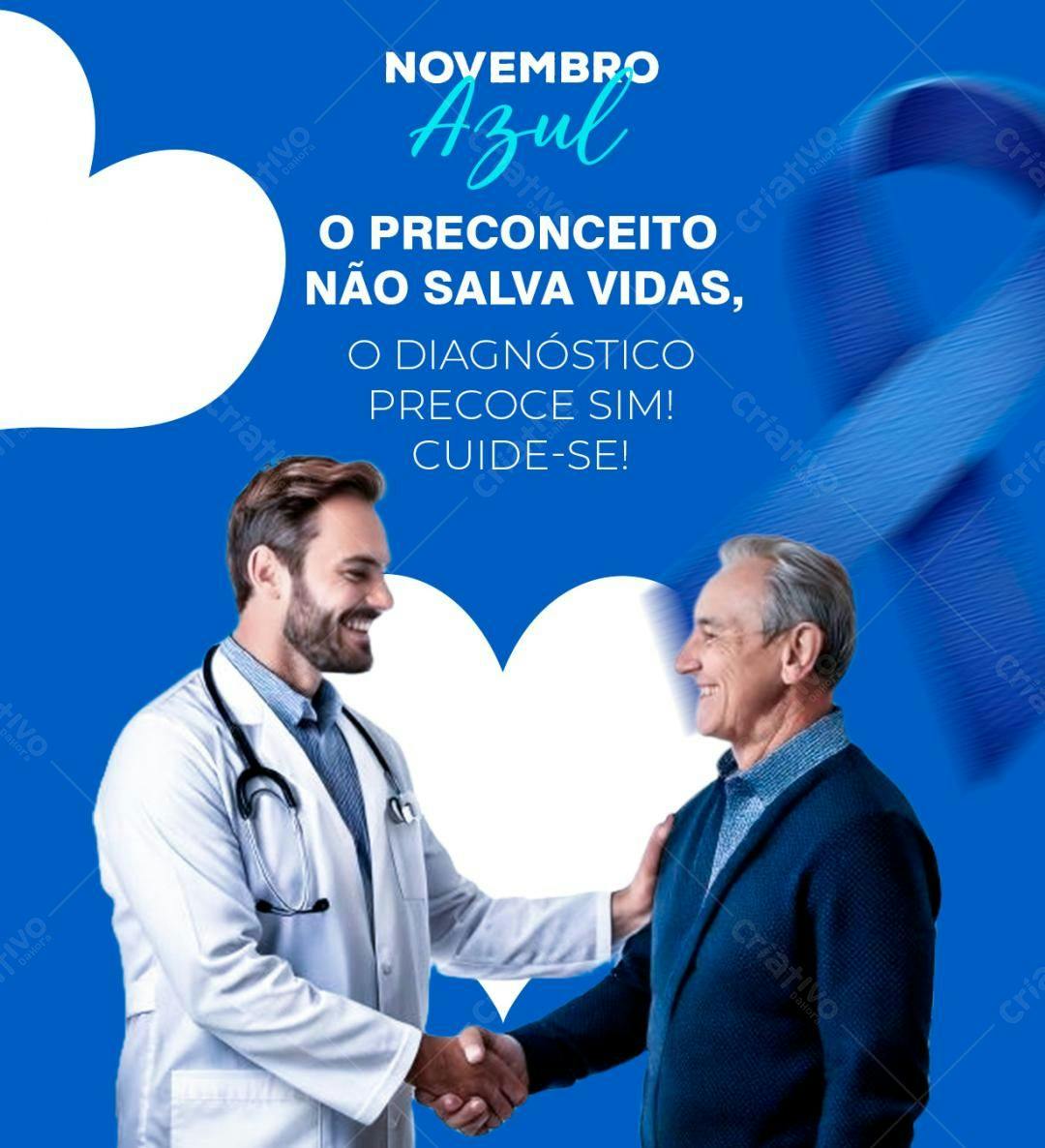 Post para Novembro Azul PSD Editável