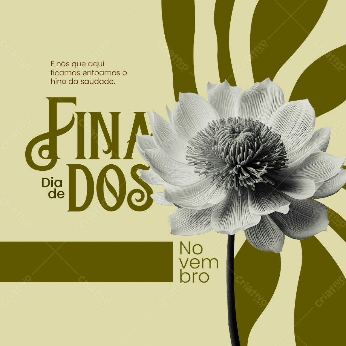 Post para Dia dos Finados PSD Editável