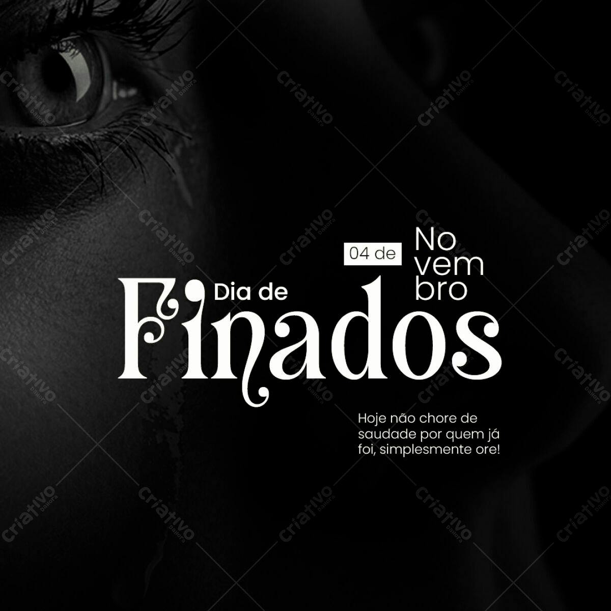 Flyer Dia de Finados PSD Editável