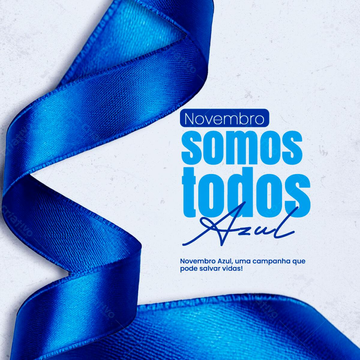 Post para Novembro Azul PSD Editável