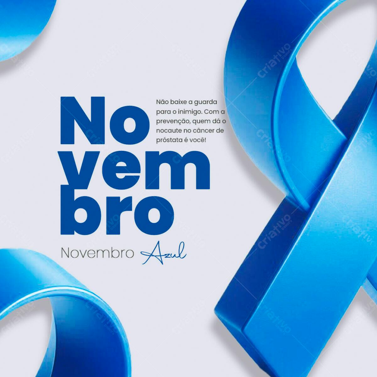 Flyer Novembro Azul PSD Editável