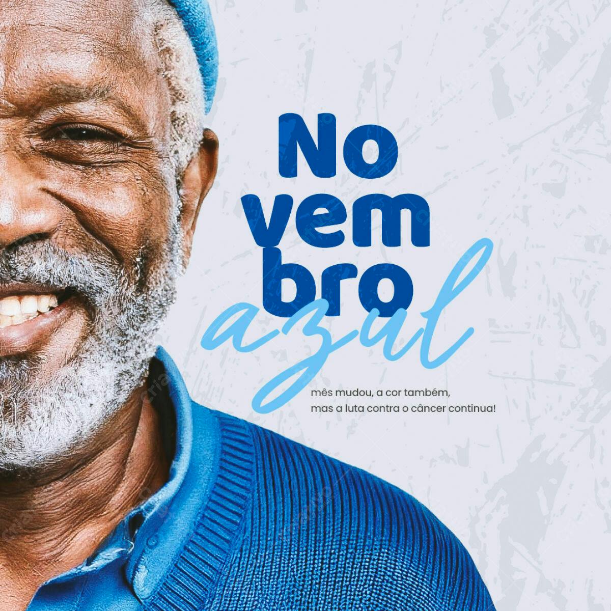 Post para Novembro Azul PSD Editável
