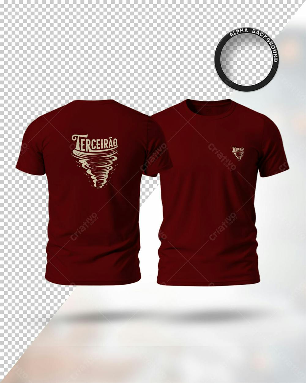 Mockup Camiseta Terceirão Camisa Design T Shirt Template Totalmente Editavel Psd