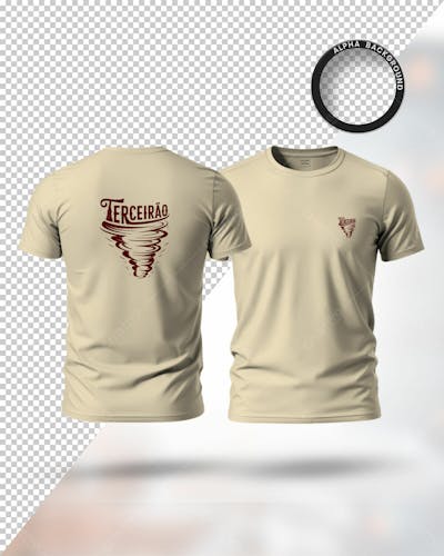 Mockup Camiseta Terceirão Camisa Design T Shirt Template Totalmente Editavel Psd