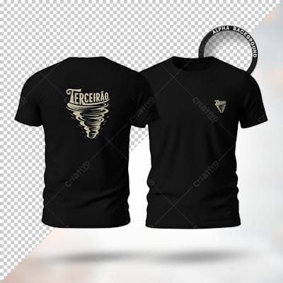 Mockup Camiseta Terceirão Camisa Design T Shirt Template Totalmente Editavel Psd