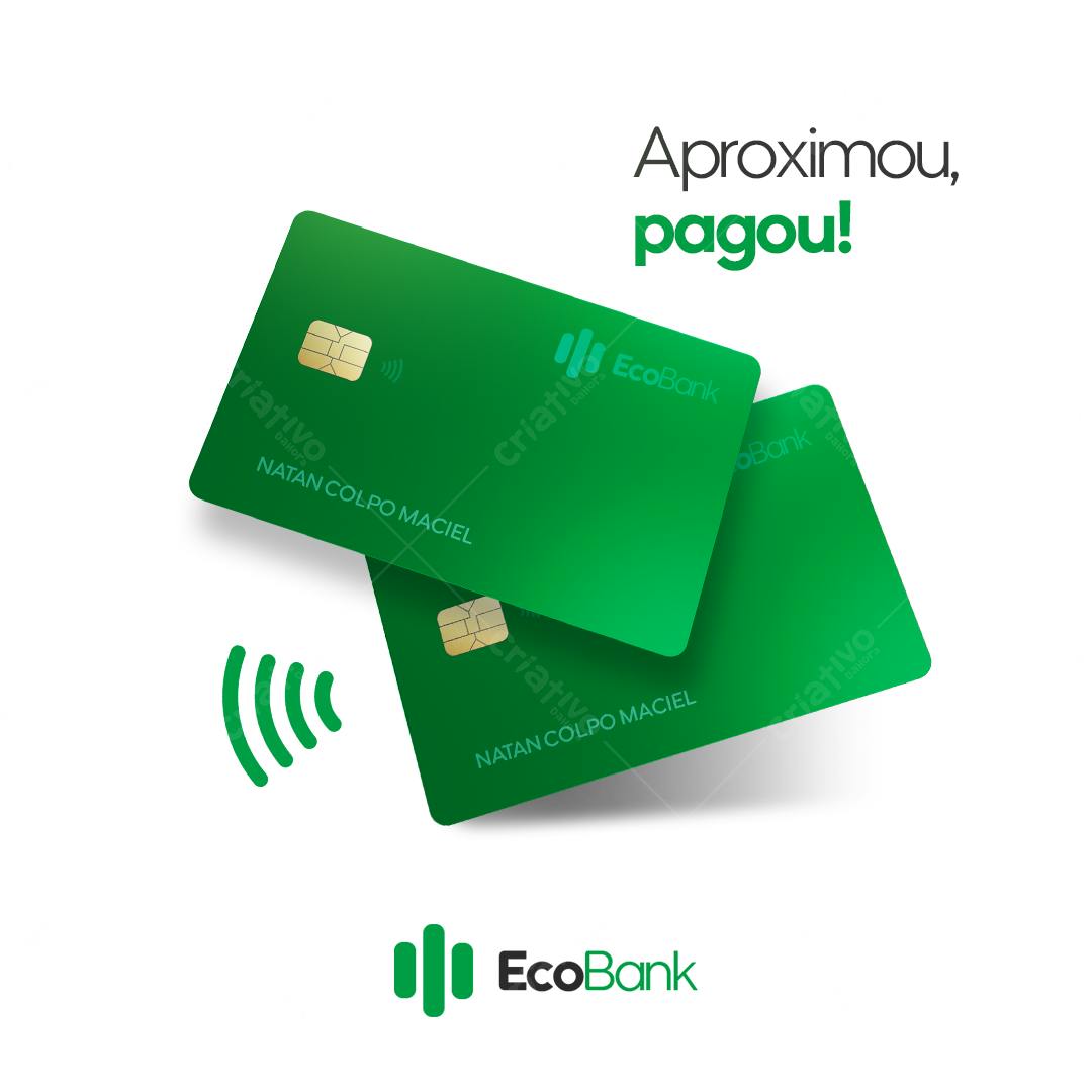 Cartão de Crédito EcoBank PSD Editável