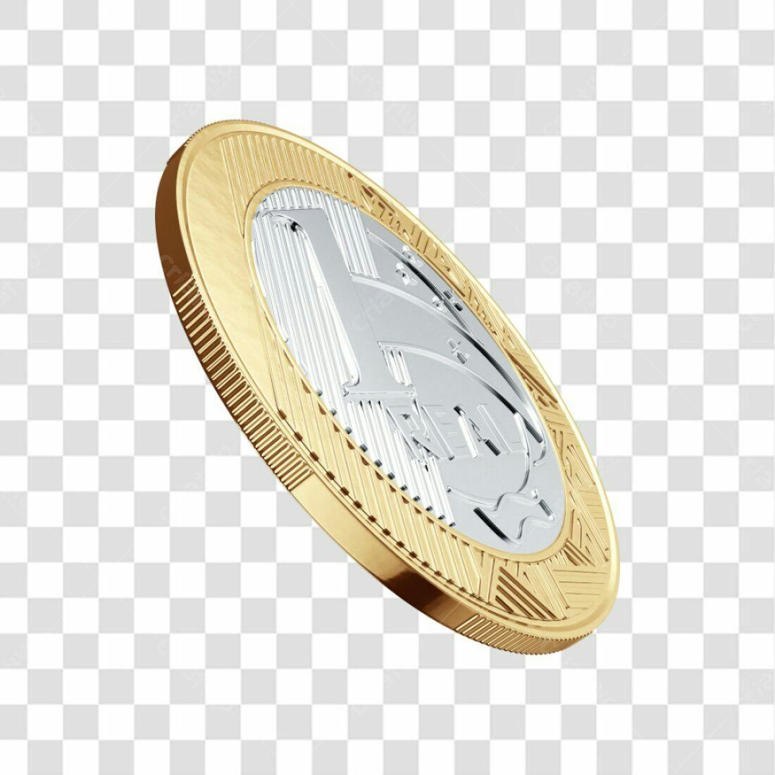 Icone Criptomoeda Ouro e Prata PNG com fundo transparente
