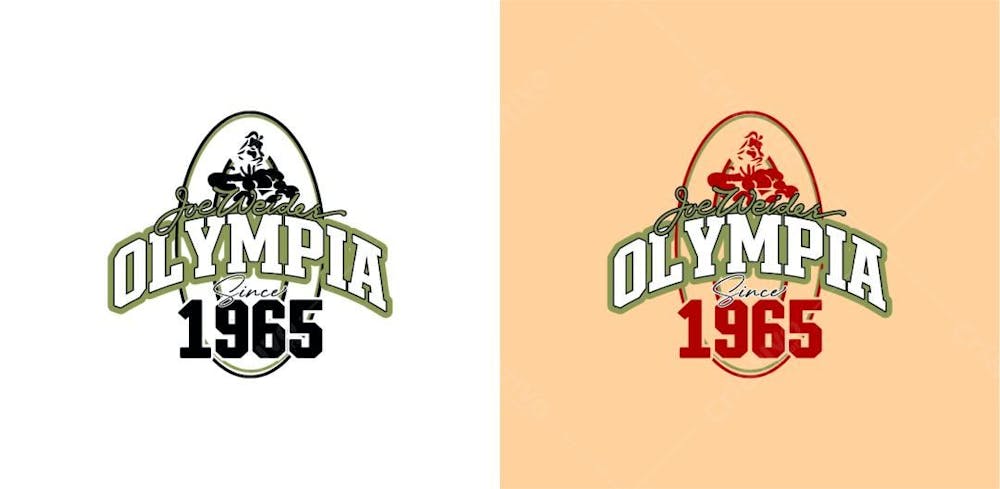 Estampa Olympia Bege E Branca