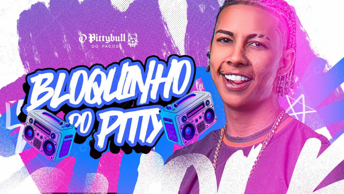 Flyer Bloquinho do Pitty PSD Editável