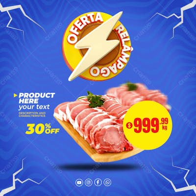 OFERTA RELÂMPAGO REDES SOCIAIS EDITÁVEL
