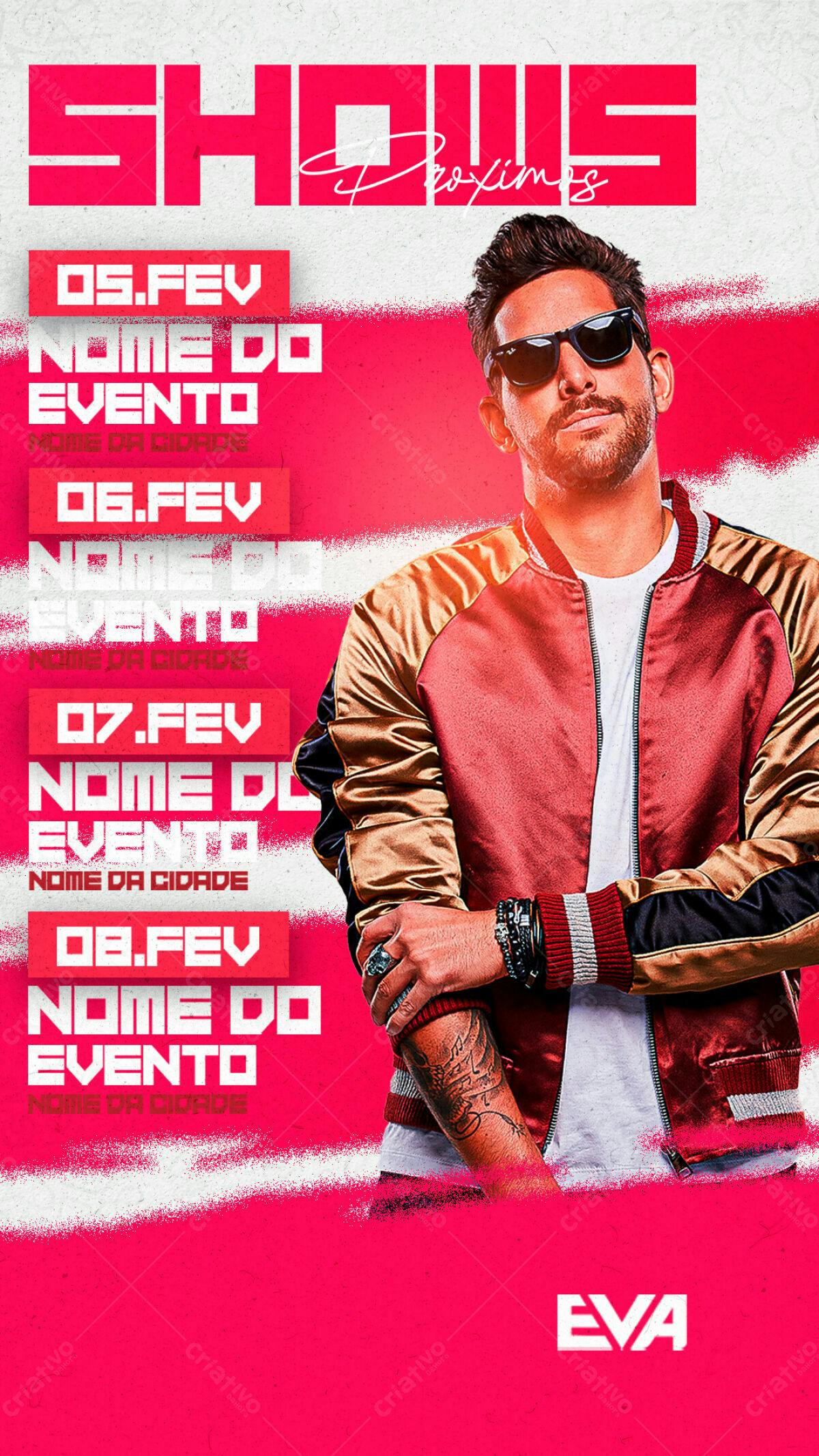 Flyer para Evento Musical PSD Editável