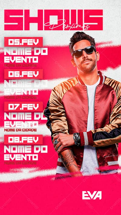 149 Próximos Shows Story