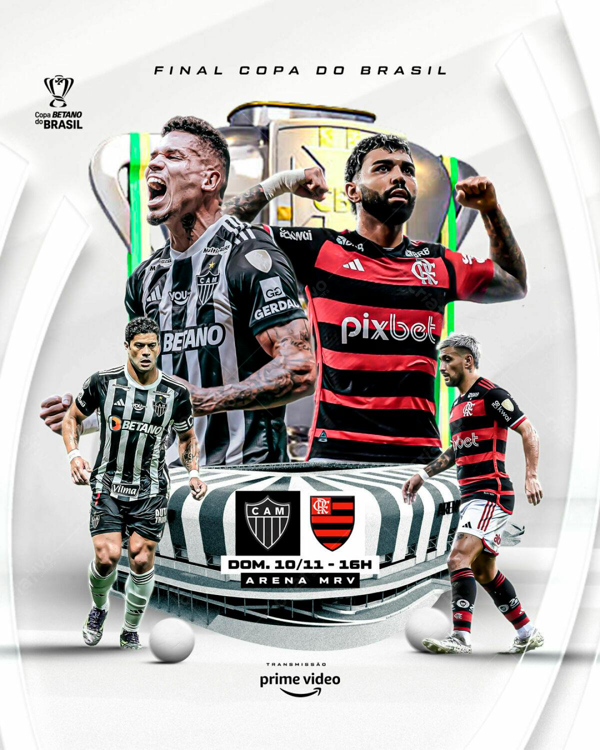 Flyer Final Copa do Brasil PSD Editável