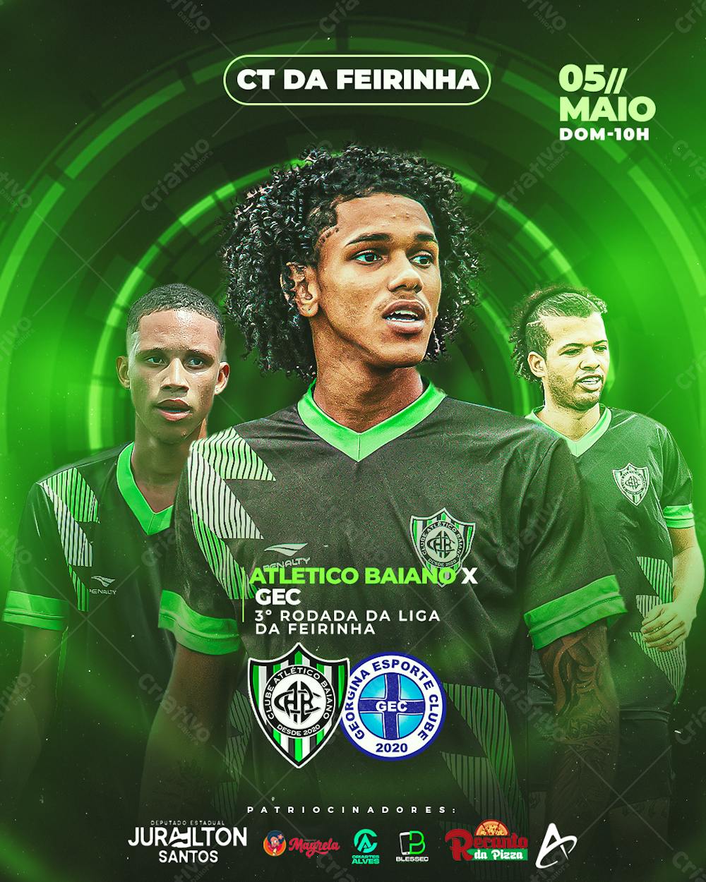 Flyer De Futebol CT da Feirinha