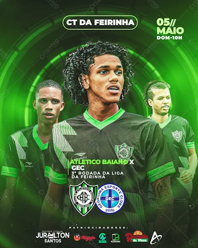 Flyer De Futebol CT da Feirinha