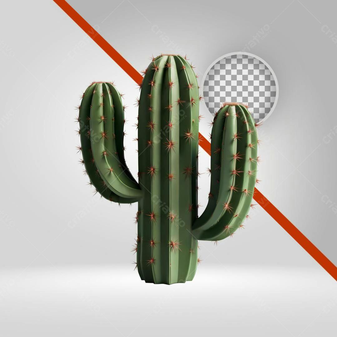 Icone Cacto Deserto PNG com fundo transparente