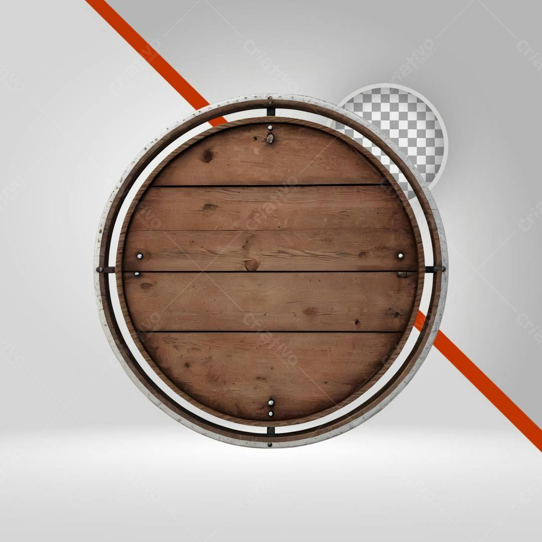 Selo Madeira Rústico PNG com fundo transparente