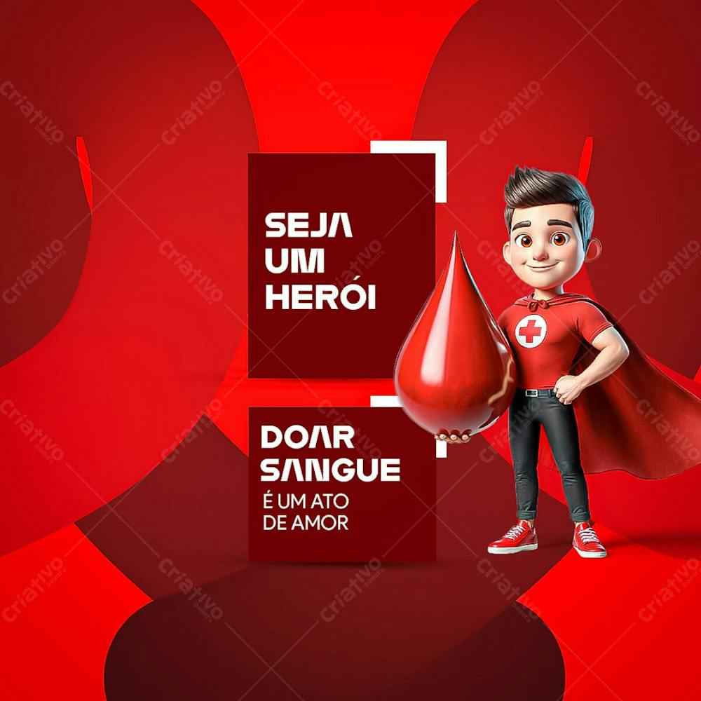 Seja Um Herói, Doe Sangue Psd Editável