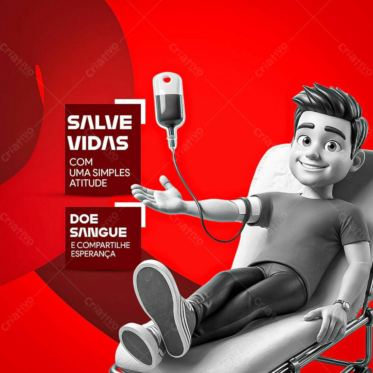 Flyer Doe Sangue PSD Editável