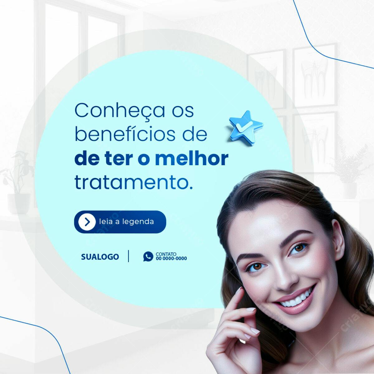 Post para Clínica de Estética PSD Editável