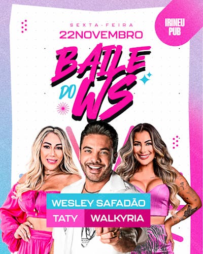 Flyer Evento Baile Do Ws Feed Psd Editável