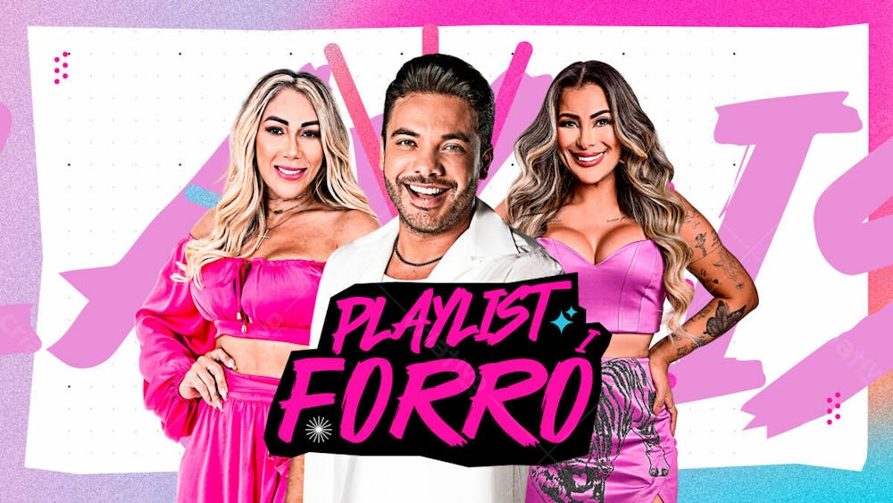 Flyer Thumb Capa Cd Banner Youtube Playlist Forró Wesley Psd Editável